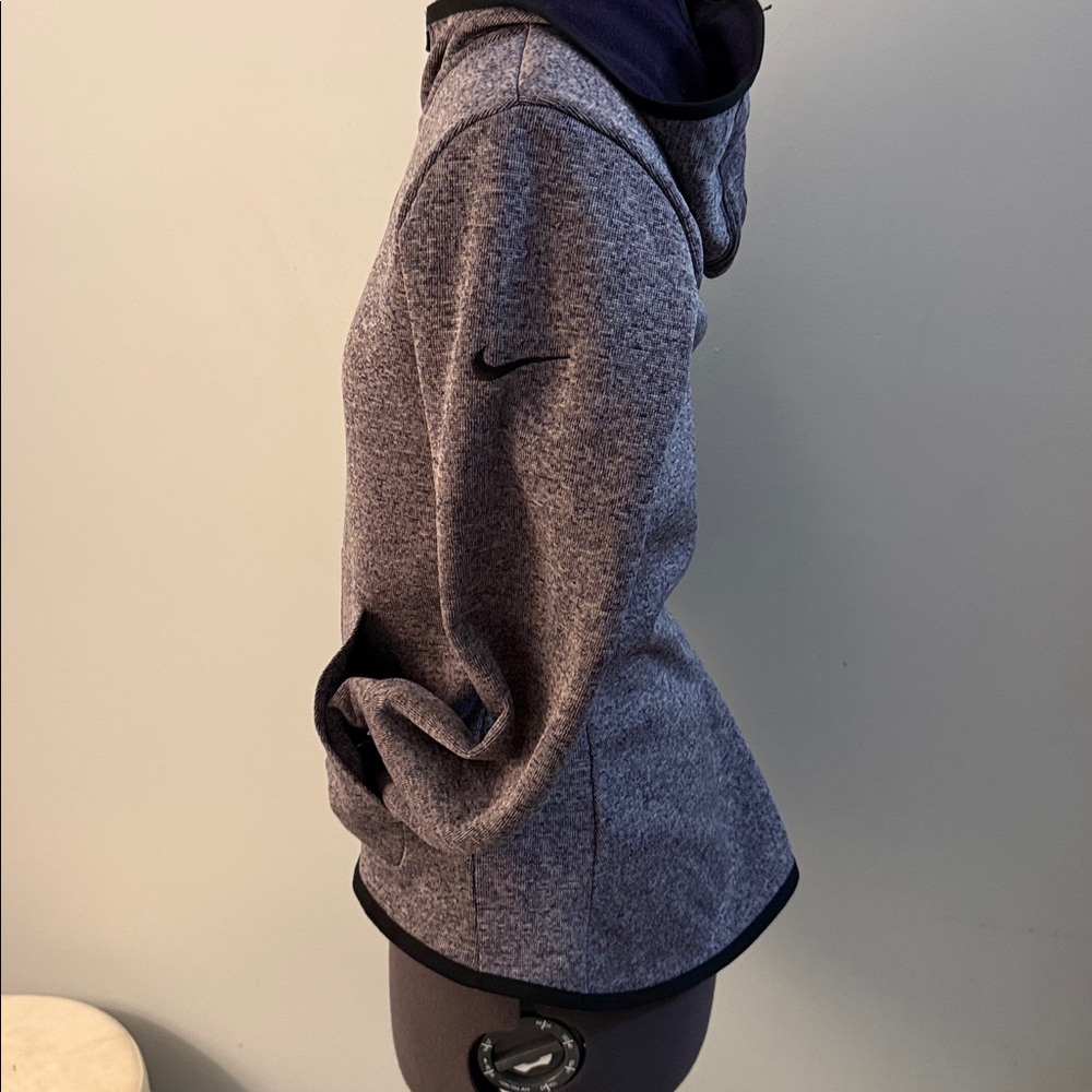 Nike Womens Sweater Purple Hoodie Full Zip Dri Fit - Picture 6 of 9